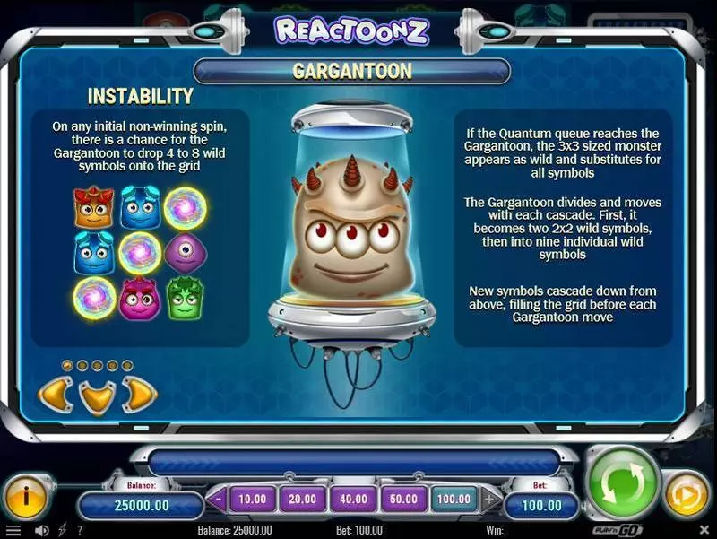 Play Reactoonz Slot Bonus 1