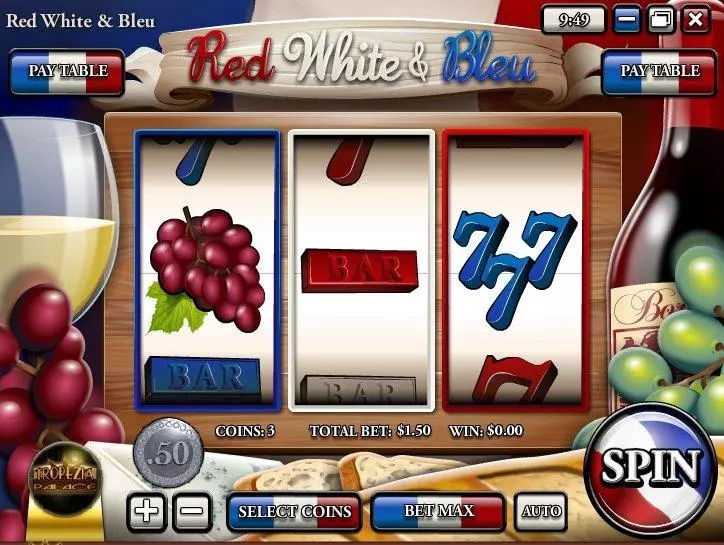 Play Red White & Blue Slot Main Screen Reels