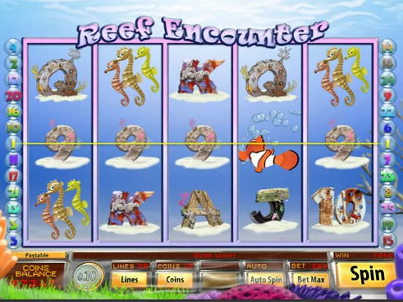 Play Reef Encounter Slot Main Screen Reels