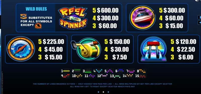 Play Reel Spinner Slot Info and Rules