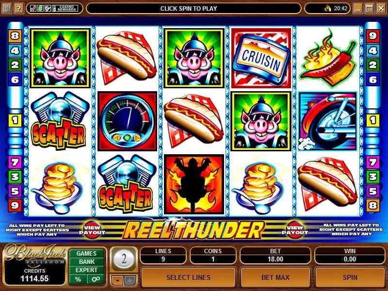 Play Reel Thunder Slot Main Screen Reels