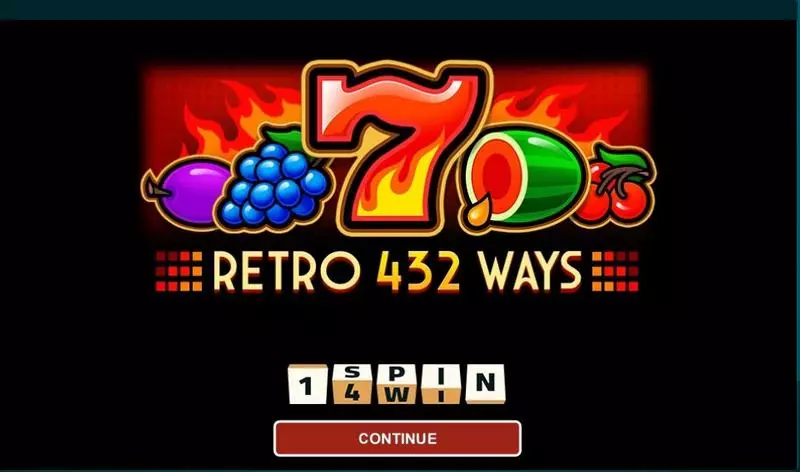 Play Retro 432 Ways Slot Introduction Screen