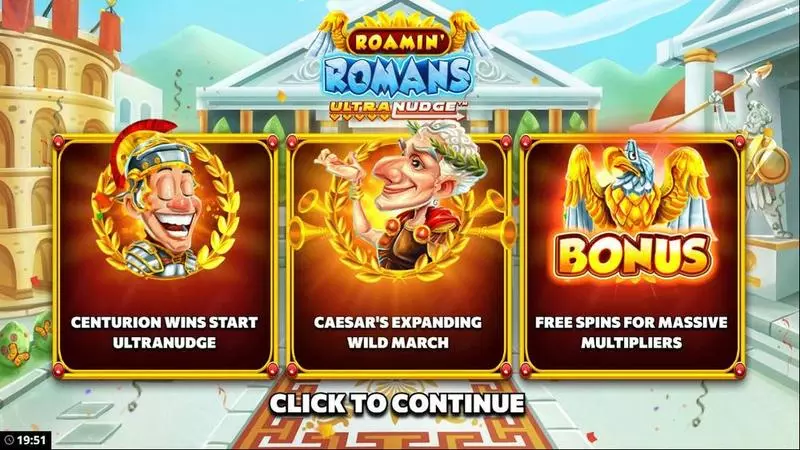 Play Roamin Romans UltraNudge Slot Info and Rules