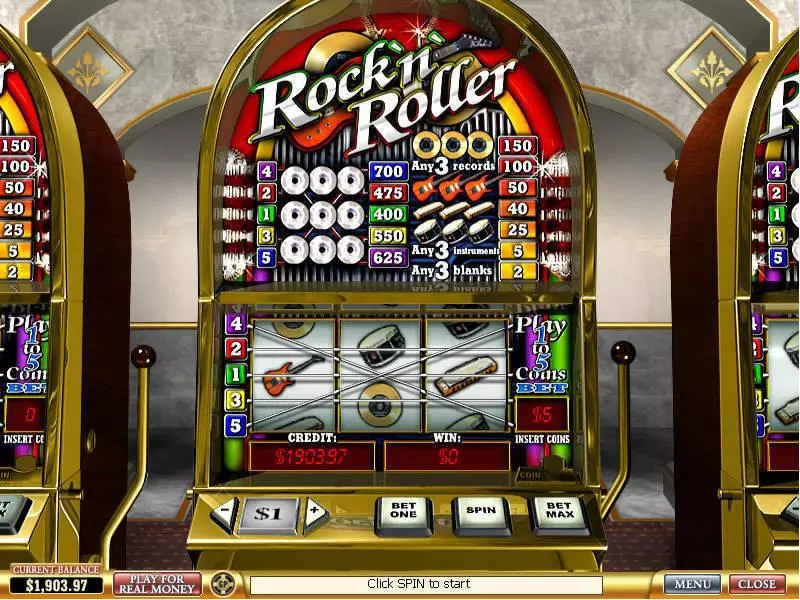 Play Rock'n'Roller Slot Main Screen Reels