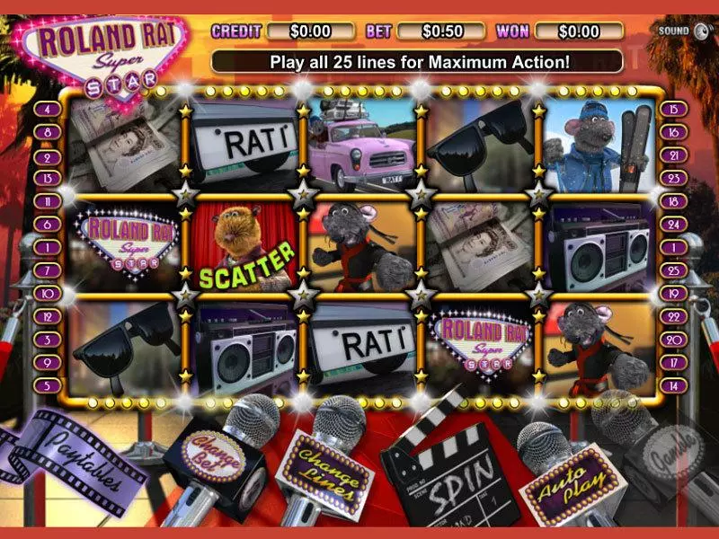 Play Roland Rat Slot Main Screen Reels