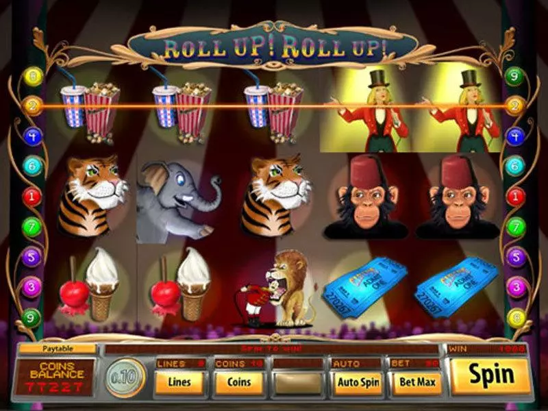 Play Roll Up Roll Up Slot Main Screen Reels