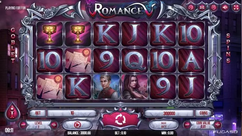 Play Romance V Slot Main Screen Reels