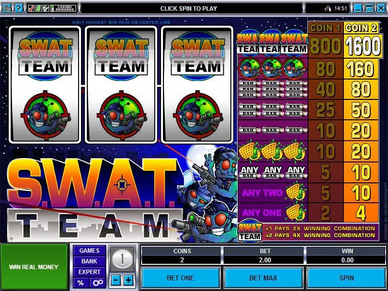 Play S.W.A.T. Team Slot Main Screen Reels