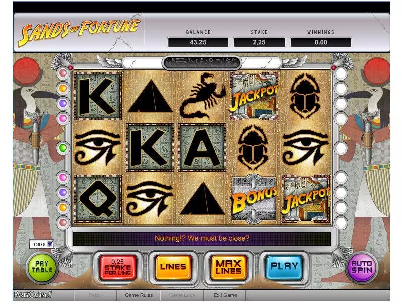 Play Sands of Fortune Slot Main Screen Reels
