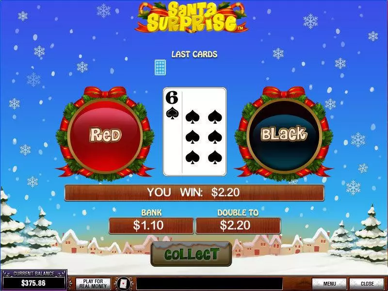 Play Santa Surprize Slot Gamble Screen