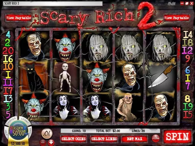 Play Scary Rich 2 Slot Main Screen Reels