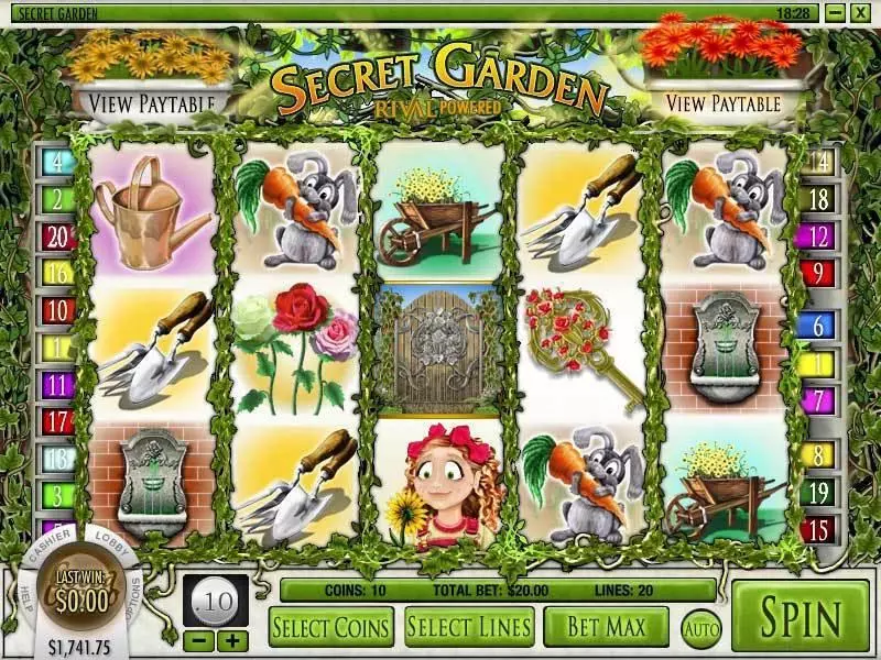 Play Secret Garden Slot Main Screen Reels