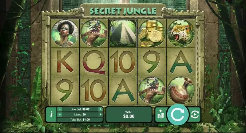 Play Secret Jungle  Slot Main Screen Reels