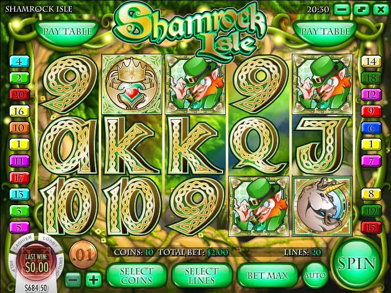Play Shamrock Isle Slot Main Screen Reels