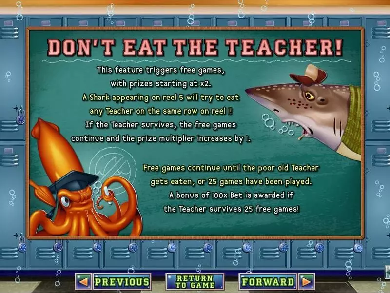 Play Shark School Slot Info and Rules