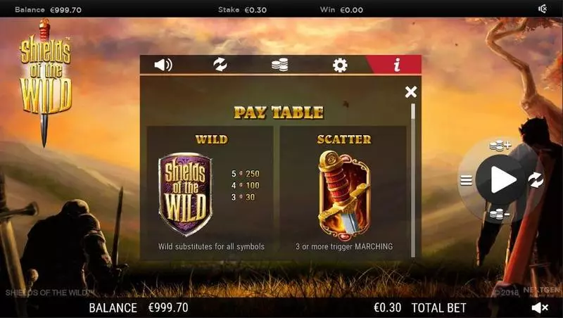 Play Shields of the Wild  Slot Bonus 1
