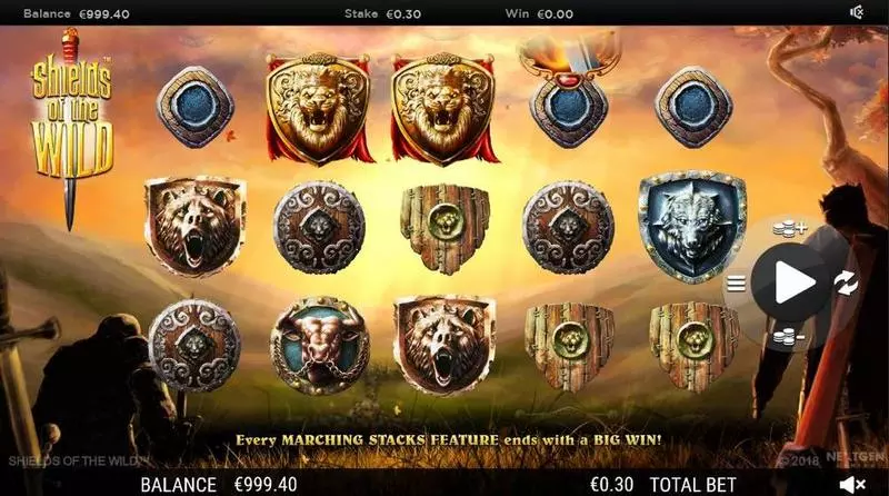 Play Shields of the Wild  Slot Main Screen Reels