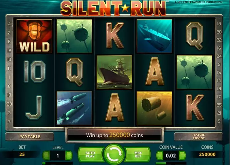 Play Silent Run Slot Main Screen Reels