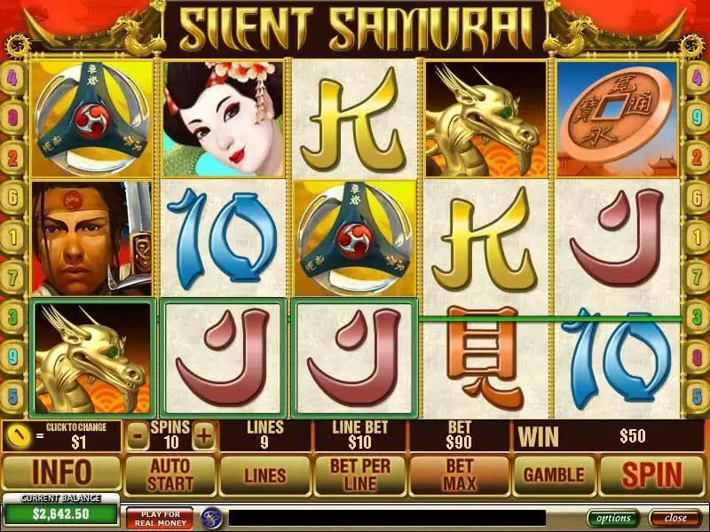 Play Silent Samurai Slot Main Screen Reels
