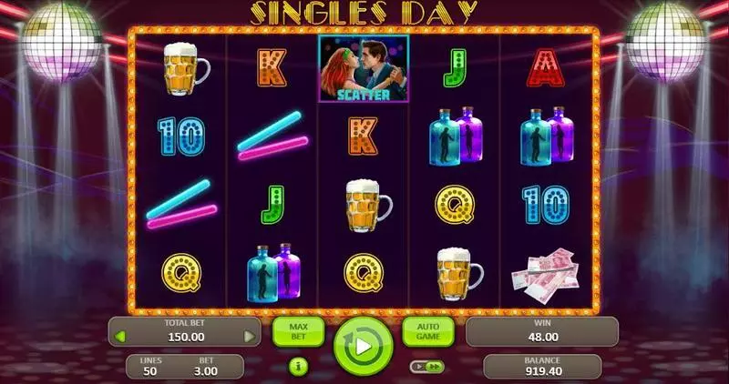 Play Singles Day Slot Main Screen Reels