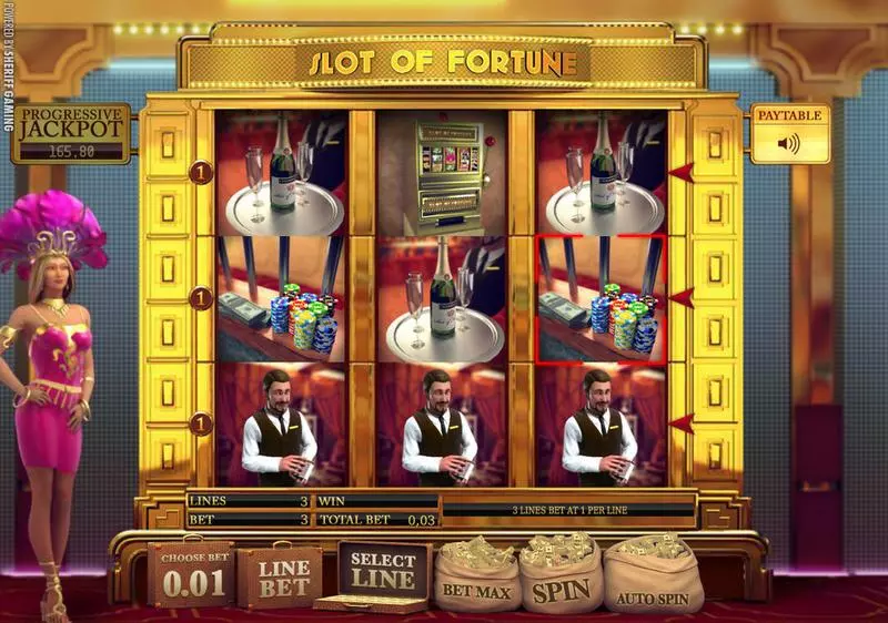 Play Slot of Fortune Slot Main Screen Reels