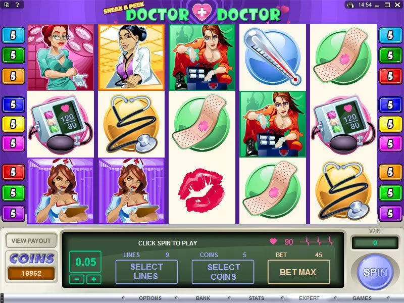 Play Sneak a Peek - Doctor Doctor Slot Main Screen Reels