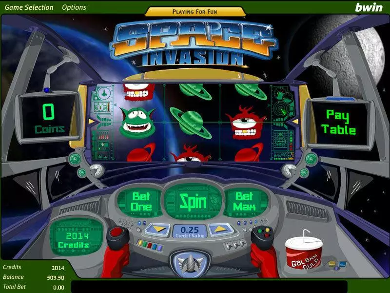 Play Space Invasion Slot Main Screen Reels