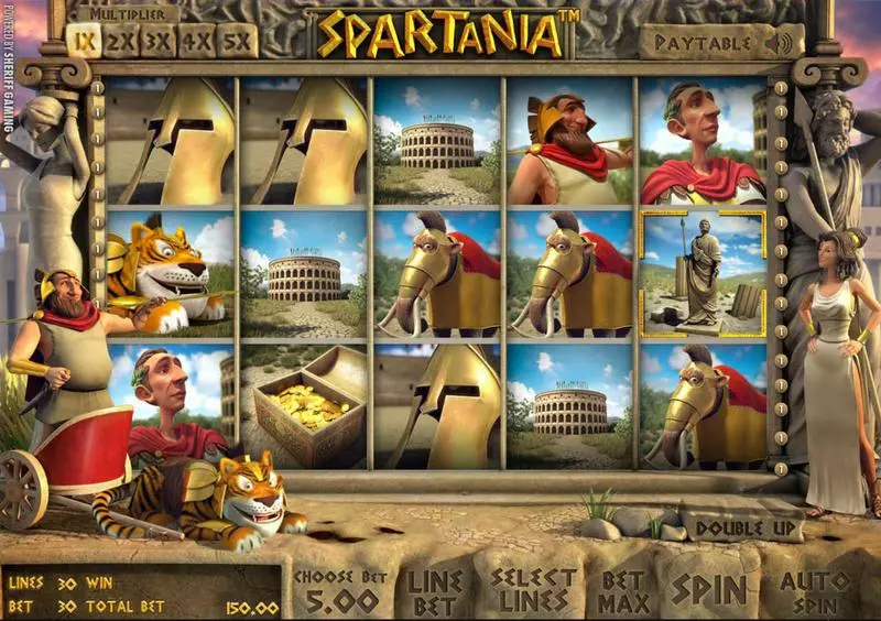 Play Spartania Slot Main Screen Reels