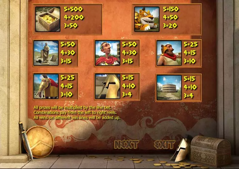Play Spartania Slot Info and Rules