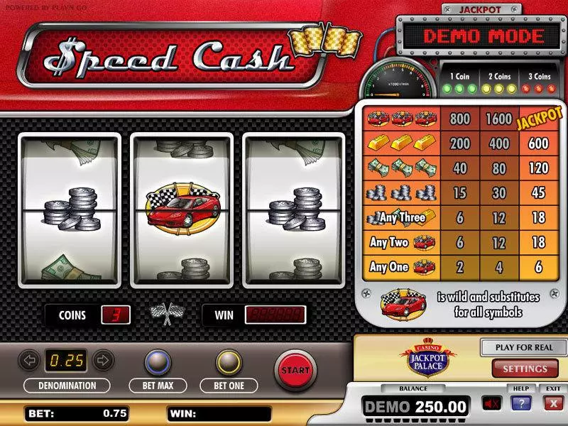 Play Speed Cash Slot Main Screen Reels