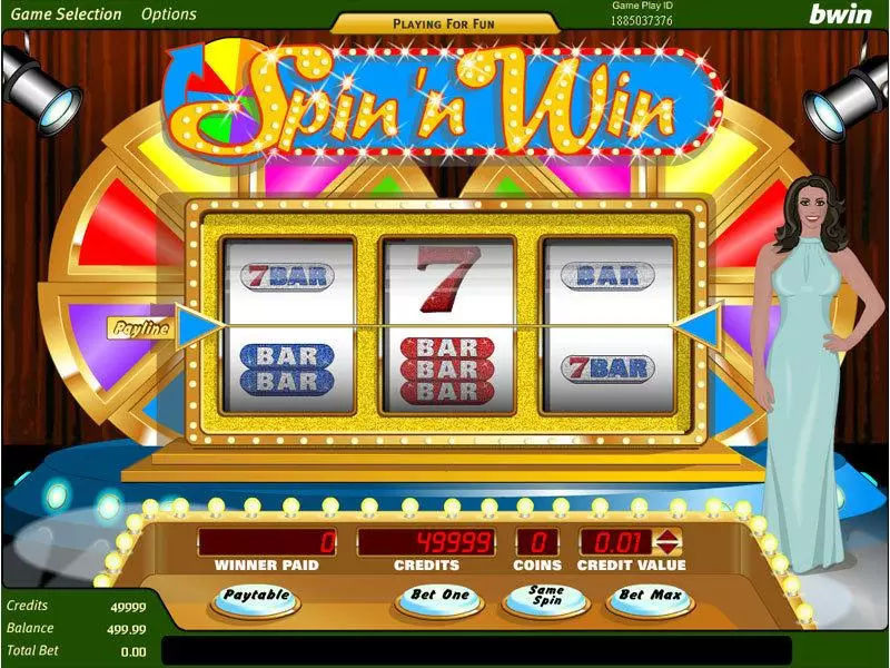 Play Spin 'N' Win Slot Main Screen Reels