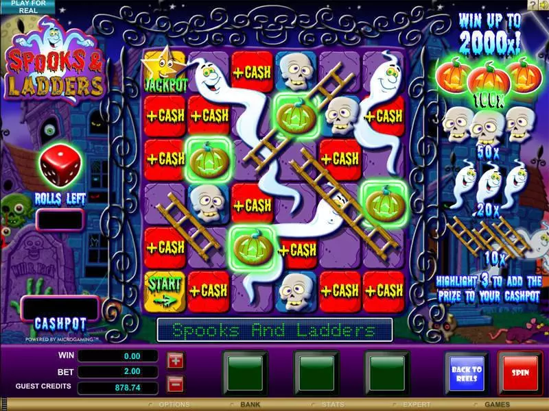 Play Spooks and Ladders Slot Bonus 1