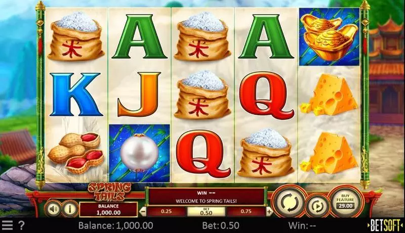 Play Spring Tails Slot Main Screen Reels