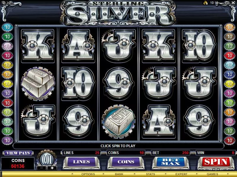 Play Sterling Silver Slot Main Screen Reels