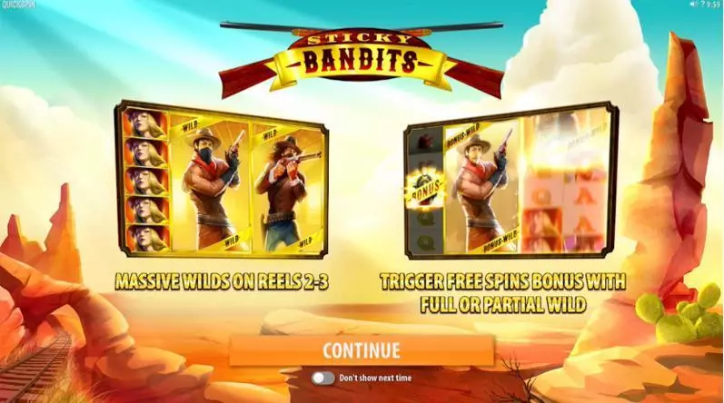 Play Sticky Bandits Slot Info and Rules