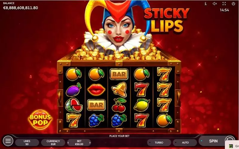 Play Sticky Lips Slot Main Screen Reels
