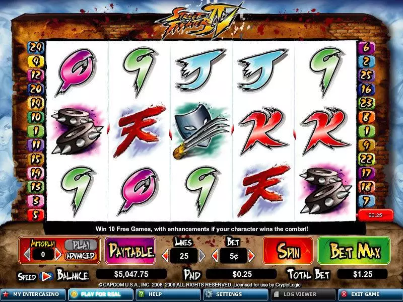 Play Street Fighter IV Slot Main Screen Reels
