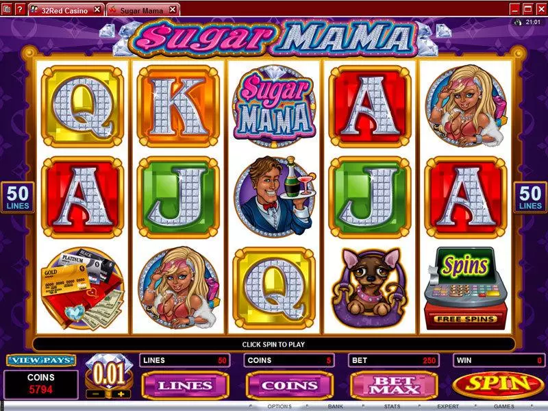 Play Sugar Mama Slot Main Screen Reels