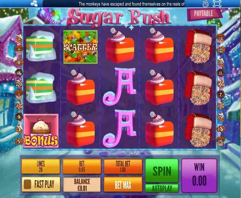 Play Sugar Rush Winter Slot Main Screen Reels