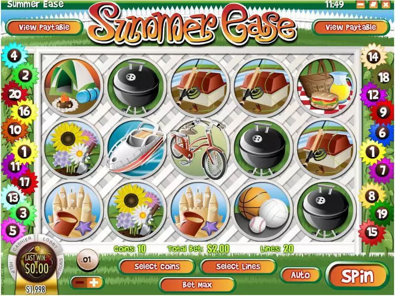Play Summer Ease Slot Main Screen Reels