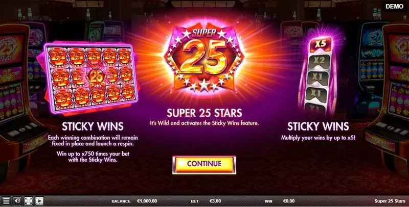 Play Super 25 Stars Slot Info and Rules