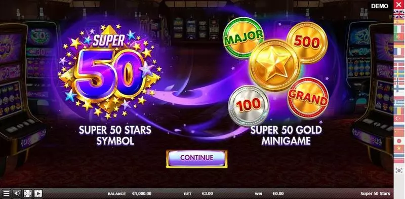 Play Super 50 Stars Slot Info and Rules