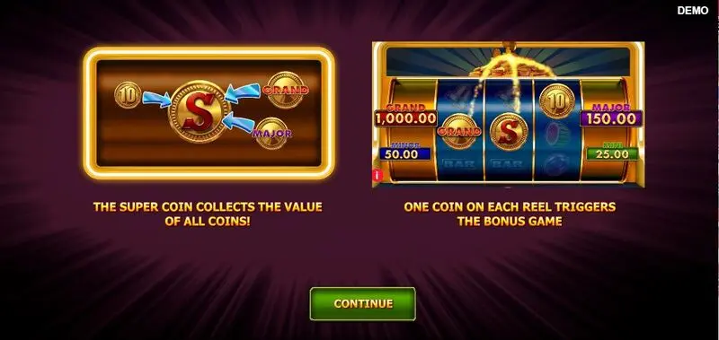 Play Super Coins Slot Info and Rules