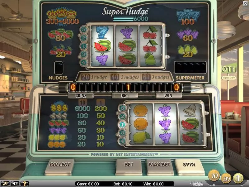 Play Super Nudge 6000 Slot Main Screen Reels