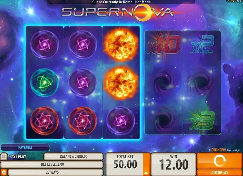 Play Supernova Slot Main Screen Reels