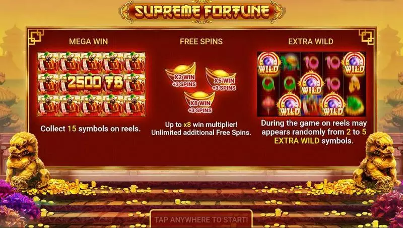 Play Supreme Fortune Slot Info and Rules