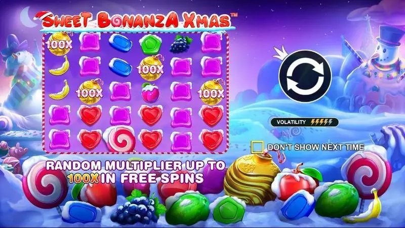 Play Sweet Bonanza Xmas Slot Info and Rules