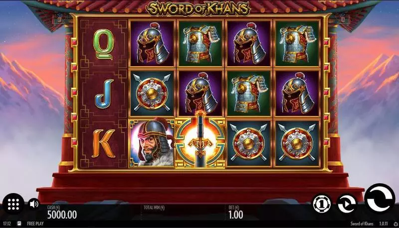 Play Sword of Khans Slot Main Screen Reels