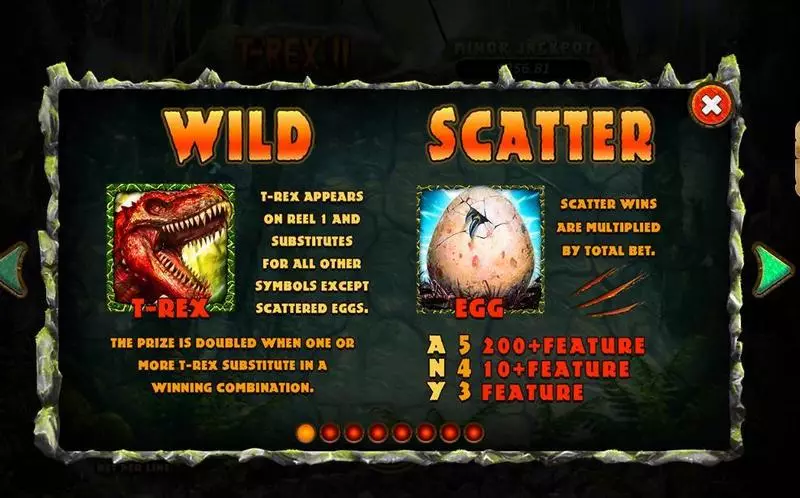 Play T-Rex II Slot Info and Rules
