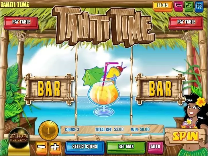 Play Tahiti Time Slot Introduction Screen